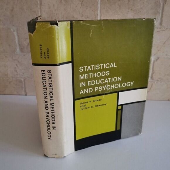 1970 Statistical Methods in Education and Psychology Textbook, Grey Book Vintage - Picture 2 of 9
